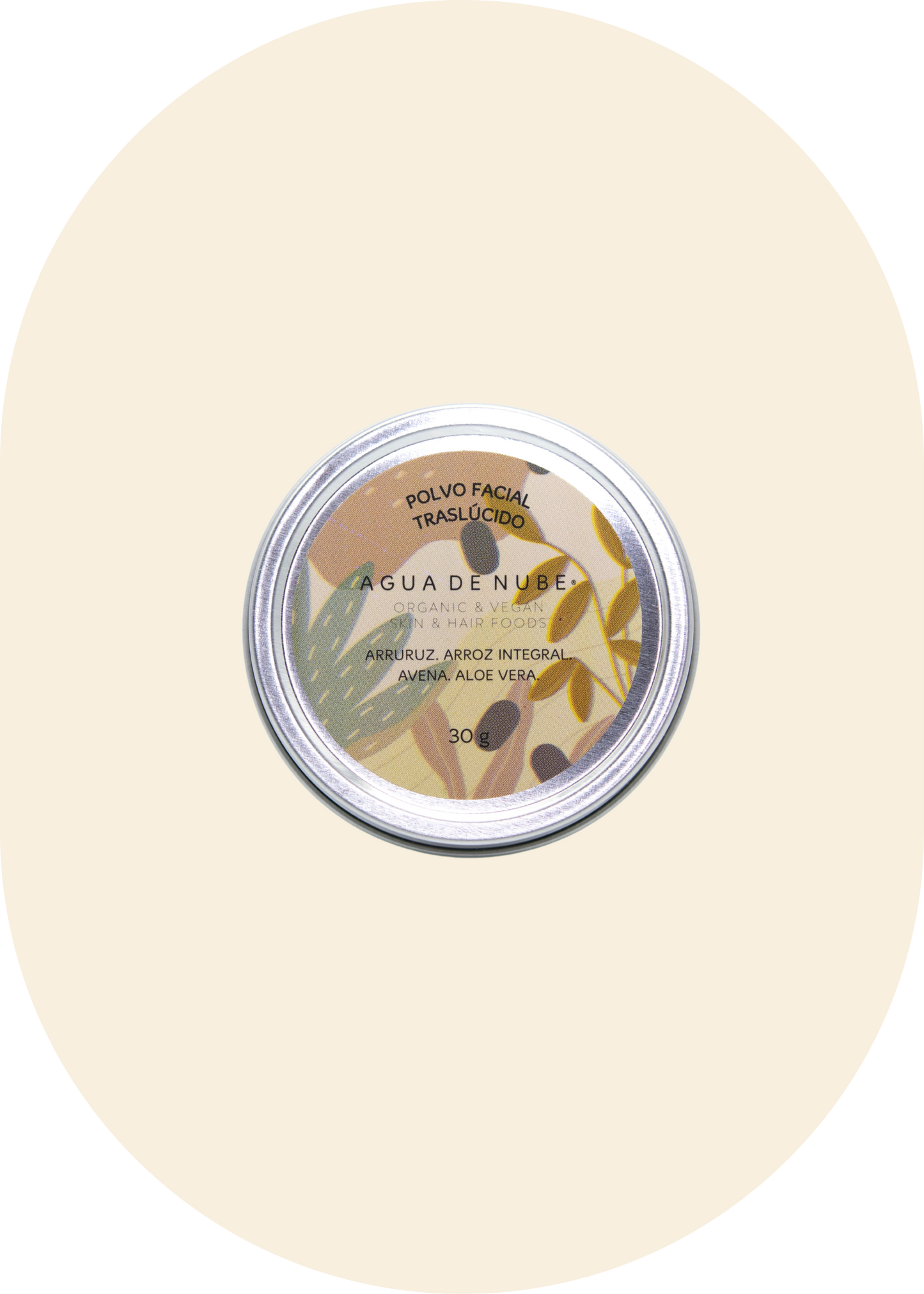 Aloe Vera, Arrowroot, Oats and Brown Rice Translucent Face Powder