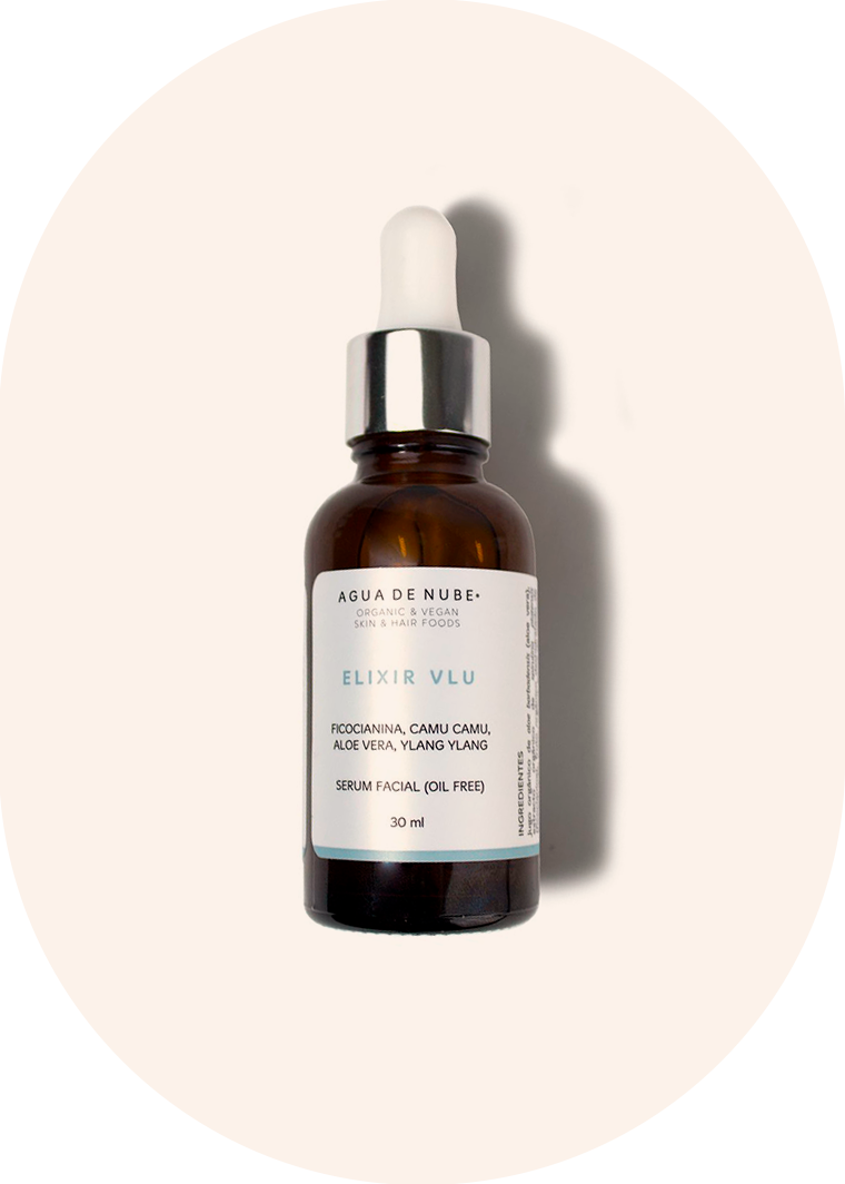 Elixir VLU - Suero Facial Antioxidante con Espirulina Azul y Vitamina C