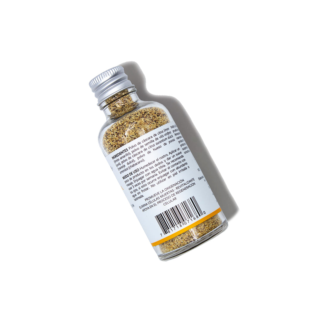 Yellow Lemon, Sweet Orange, Grape and Apricot Facial Scrub